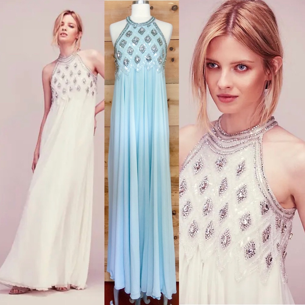 Candela light blue crystal halter dress Cinderella Disney princess frozen